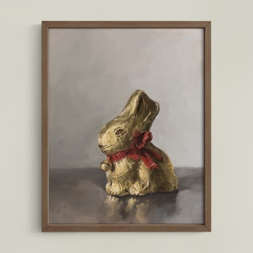 Swiss Chocolate Bunny | Prints by The Ugly Cat Studio
