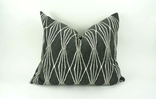 charcoal grey pillow cover // grey pillow cover // charcoal | Cushion in Pillows by velvet + linen