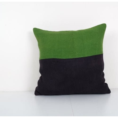 Pillowcase Made from an Wool Anatolian Kilim Cover, Square K | Cushion in Pillows by Vintage Pillows Store
