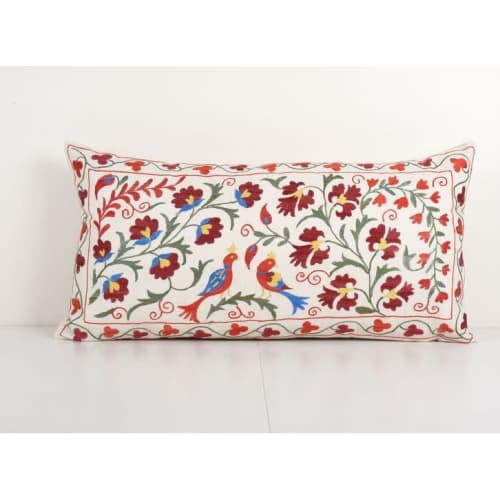 Tashkent Suzani Bedding Pillow Case Made from a 19th Century | Cushion in Pillows by Vintage Pillows Store
