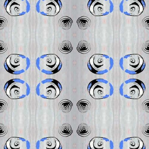 Lesson No. 5, Cobalt | Fabric in Linens & Bedding by Philomela Textiles & Wallpaper. Item made of cotton