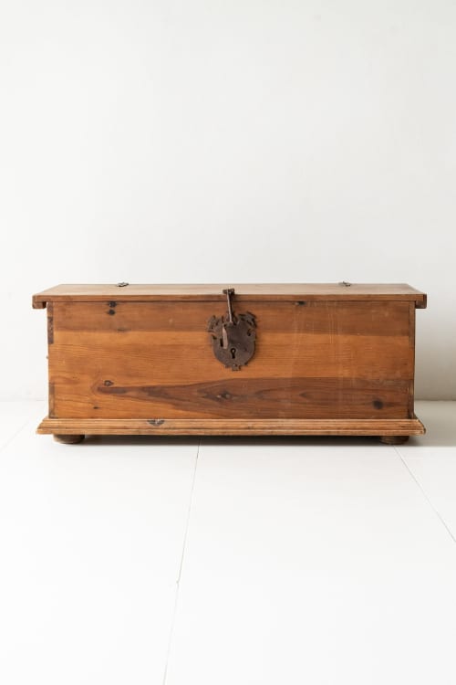 Antique Mexican Trunk | Chest in Storage by District Loom