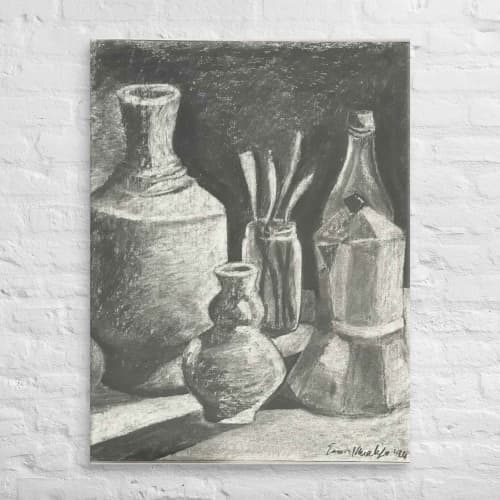 Canvas Print - Weight of Silence - Monochrome Still Life | Work by Eman's Gallery