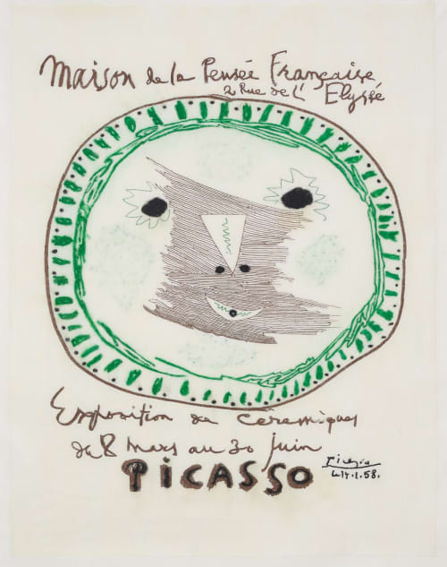 Picasso @ Maison De La Pensee Francaise | Embroidery in Wall Hangings by Stevie Howell. Item made of wool