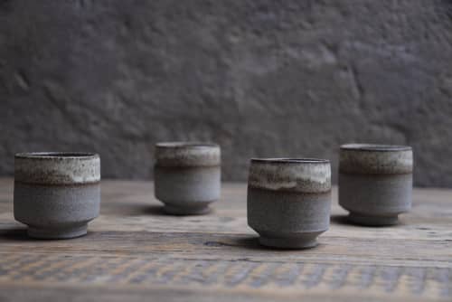 Espresso cups "Minimalist" | Drinkware by Laima Ceramics. Item made of stoneware