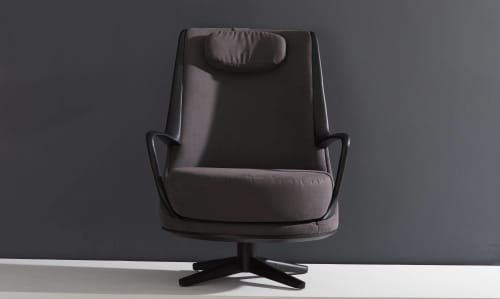Trip EB | Office Chair in Chairs by SIMONINI. Item composed of wood & fabric