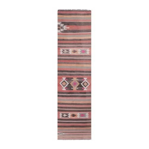 Striped Turkish Kilim Rug Runner 2'9'' X 11'6'' | Area Rug in Rugs by Vintage Pillows Store
