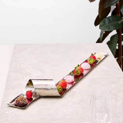 Tsunami Side Wave | Serving Tray in Serveware by Rikan