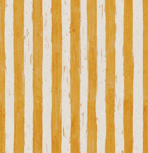 Cobra Stripe, Tangerine | Fabric in Linens & Bedding by Philomela Textiles & Wallpaper. Item composed of cotton