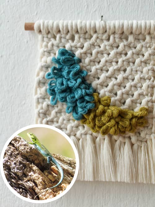 Bio-color I - Extra small wall hanging | Macrame Wall Hanging in Wall Hangings by Stephany Díaz Branada | Karün Store