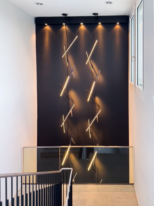 DNA vertical chandelier | Chandeliers by Next Level Lighting | Munich in Munich