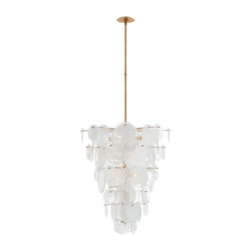 Alan Mizrahi MV3003 Loire Cascading Circular Plates Chandeli | Chandeliers by Alan Mizrahi Lighting Design