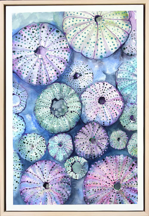 "Delicate Differences" | Watercolor Painting in Paintings by Maya Murano Studio. Item compatible with art deco style