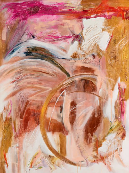 Shaman | Oil And Acrylic Painting in Paintings by Eugenie Diserio. Item made of canvas with synthetic works with mid century modern & contemporary style