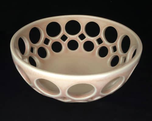 Round Openwork Fruit Bowl - Blush | Decorative Objects by Lynne Meade