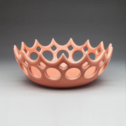 Crown Fruit Bowl - Rhubarb | Decorative Objects by Lynne Meade