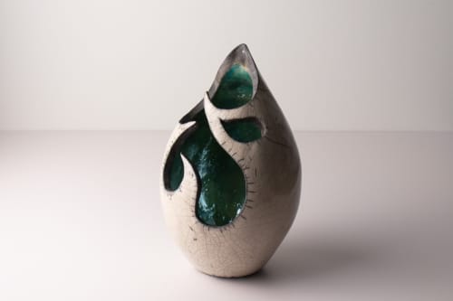 nosara vessel 3 | raku vessel | Sculptures by harlow studio. Item composed of ceramic compatible with contemporary and japandi style