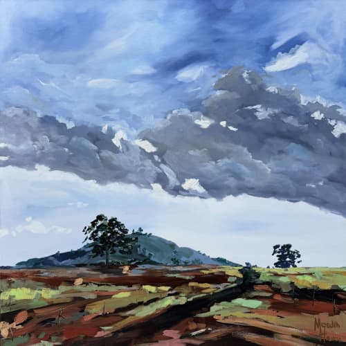 Cootamundra 2 | Oil And Acrylic Painting in Paintings by Meredith H. Item composed of canvas in contemporary or country & farmhouse style