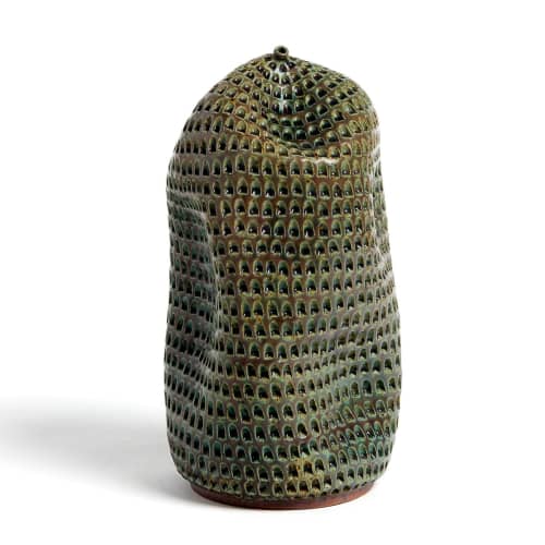 H: 12.5" w: 7" | Vase in Vases & Vessels by SKOBY JOE CERAMICS. Item made of stoneware