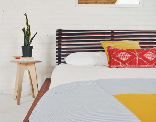 The Baxter, Japandi Bed Frame | Beds & Accessories by MODERNCRE8VE. Item composed of walnut