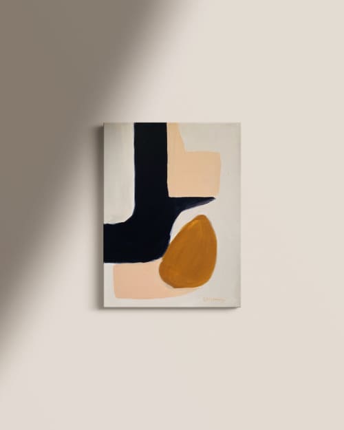 "Looking Forward No. 7" - 12 x 16" | Oil And Acrylic Painting in Paintings by Cait Courneya. Item made of canvas
