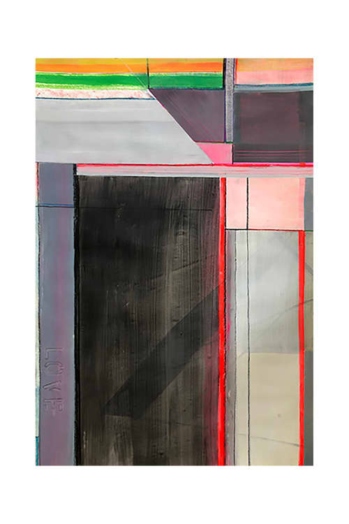 LV No. 5 - Abstract Art Painting 44x28 | Shilo Ratner | Oil And Acrylic Painting in Paintings by Shilo Ratner