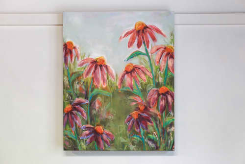 When Flowers Grow | Oil And Acrylic Painting in Paintings by JoAnna Liston | Lily Field Studio. Item composed of canvas in boho or country & farmhouse style