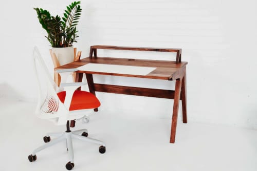 The Bel-Aire | Desk in Tables by MODERNCRE8VE. Item made of walnut