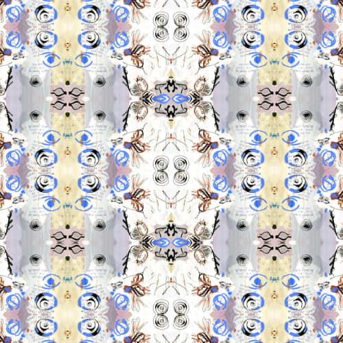 Calligraphy, Grape | Fabric in Linens & Bedding by Philomela Textiles & Wallpaper. Item made of cotton