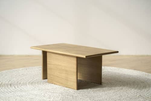 "Arch Small" Coffee Table | Tables by THE IRON ROOTS DESIGNS. Item made of oak wood
