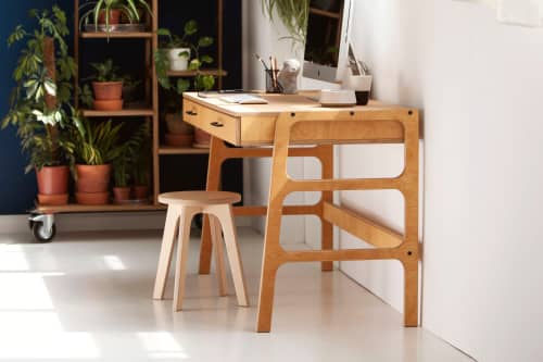 Music desk, Modern Scandinavian Desk Wooden | Tables by Plywood Project. Item composed of birch wood in minimalism or mid century modern style