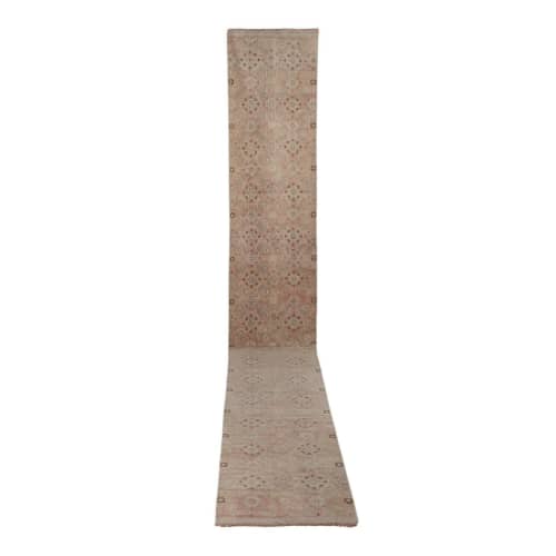 Distressed Extra Long Turkish Runner Rug - Stair Carpet | Area Rug in Rugs by Vintage Pillows Store. Item made of fiber