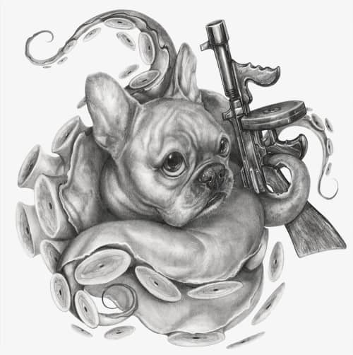 "Newton's Law..." | Prints by Greg "CRAOLA" Simkins. Item composed of paper