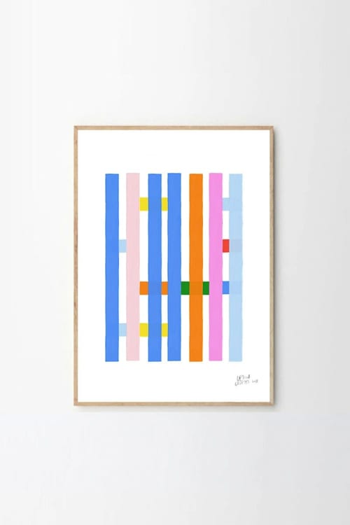 Estudios Geométricos 06 Abstract Print | Prints in Paintings by OWO Ceramics