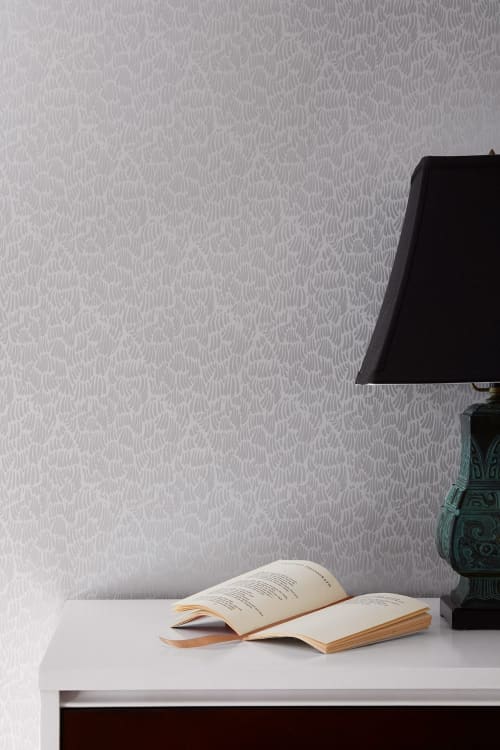 Gaar - Gray | Wallpaper in Wall Treatments by Relativity Textiles. Item made of fabric & paper