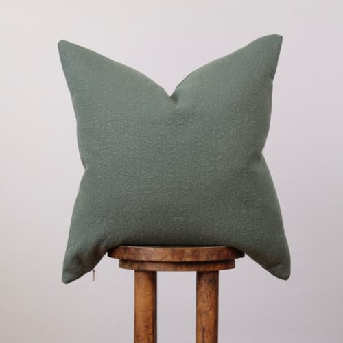 Teal Matelasse Decorative Pillow 22x22 | Pillows by Vantage Design