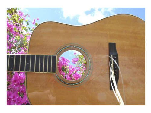 Through My Broken Guitar | Photography by She Hit Pause. Item made of paper