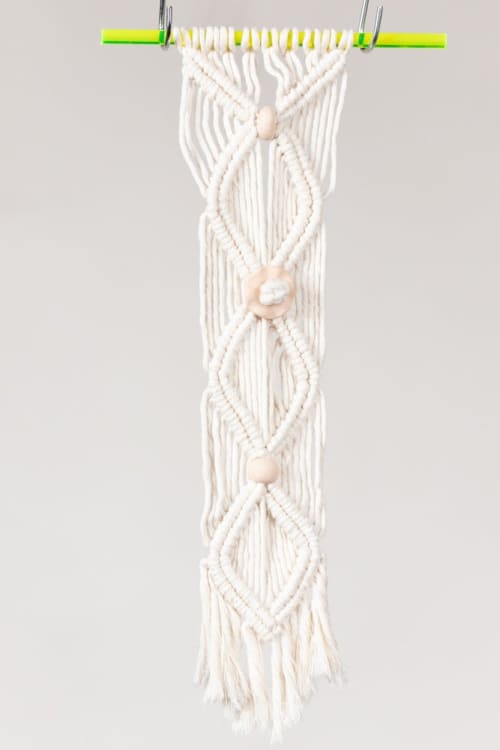 Four Eyes Wall Hanging | Macrame Wall Hanging in Wall Hangings by Modern Macramé by Emily Katz. Item made of cotton