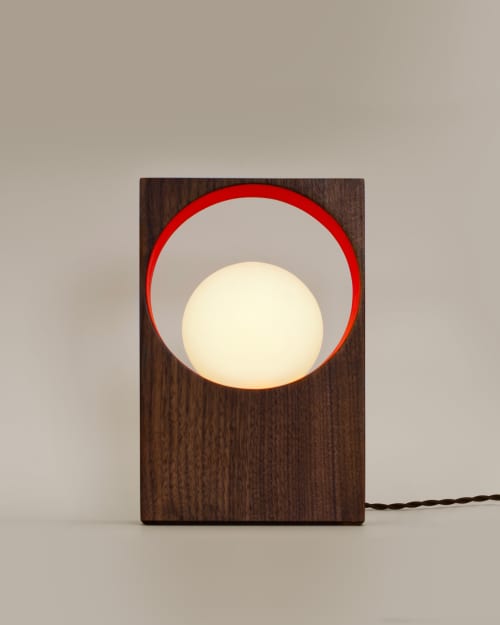 Gemma Round | Red Accent | Pendants by La Loupe