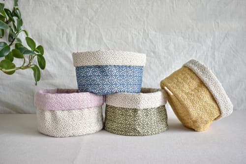 Baskets | Serveware by OSLÉ HOME DECOR. Item made of fabric