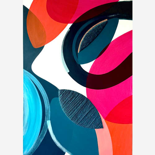 Spring sunset #4 | Mixed Media in Paintings by Laura Dujoncquoy
