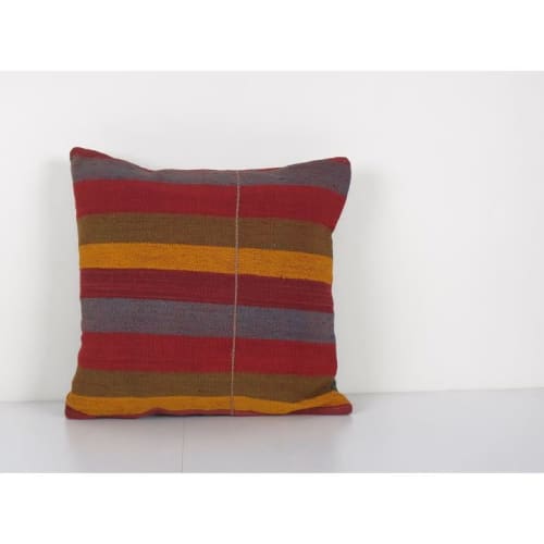 Traditional Turkish Decorative Kilim Pillow, Anatolian Strip | Cushion in Pillows by Vintage Pillows Store