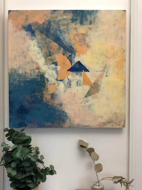 The Pieces Fit | 24 x 24 x 1.5 | Oil And Acrylic Painting in Paintings by Ella Friberg. Item made of wood compatible with contemporary and modern style