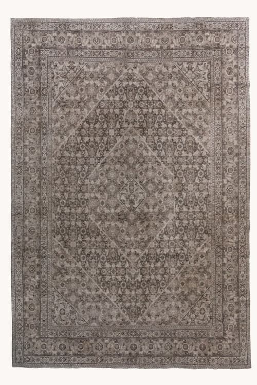 Vintage Tabriz Area Rug | Smokey | Rugs by District Loom