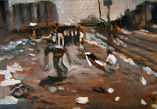 Romero San Salvador | Oil And Acrylic Painting in Paintings by Eric Farache Artist