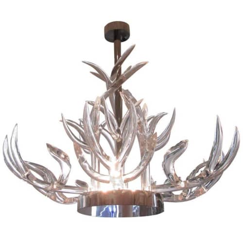 Alan Mizrahi KA1800 Lucite Antlers | Chandeliers by Alan Mizrahi Lighting Design
