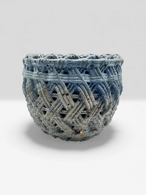 Mist Woven Planter | Vases & Vessels by RAW & UNIQ