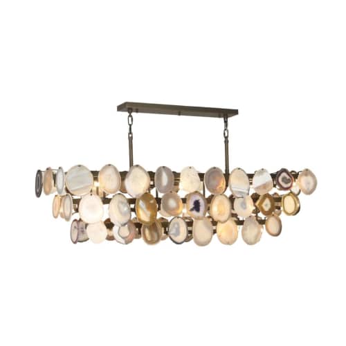 Alan Mizrahi KA1980 Agate Rectangular | Chandeliers by Alan Mizrahi Lighting Design