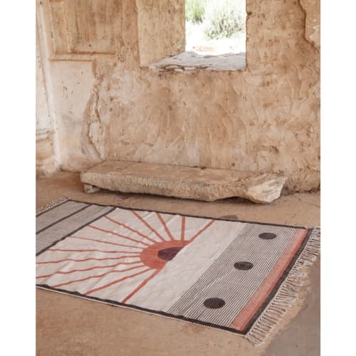 Edo Sun Rug | Area Rug in Rugs by CQC LA. Item made of cotton
