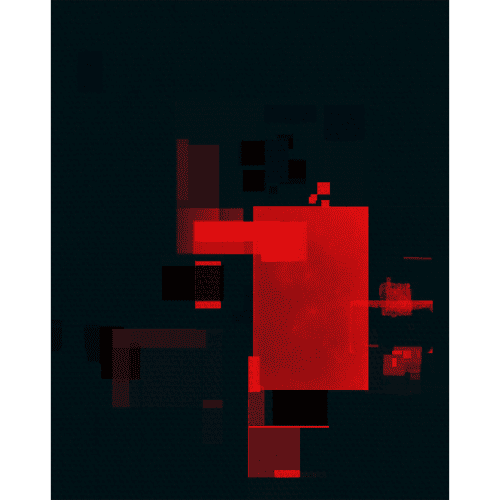 Red Square | Prints by Linda lhermite. Item made of canvas with metal
